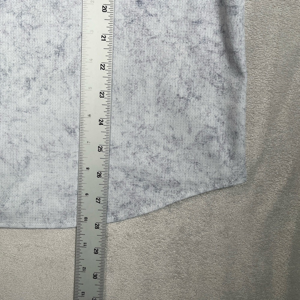 Lululemon Shirt Mens Medium L Gray Airing Easy Short Sleeve Vented Stretch Shirt - Picture 4 of 7
